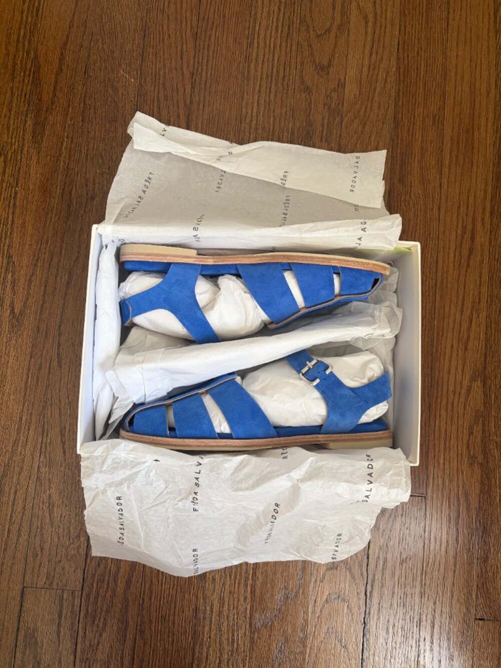 Freda Salvador Sera Fisherman Sandal in Cobalt - Picture 9 of 9